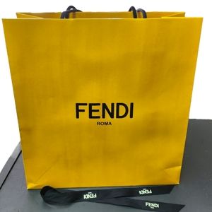 Fendi Roma Large Retail Gift Bag with Ribbon